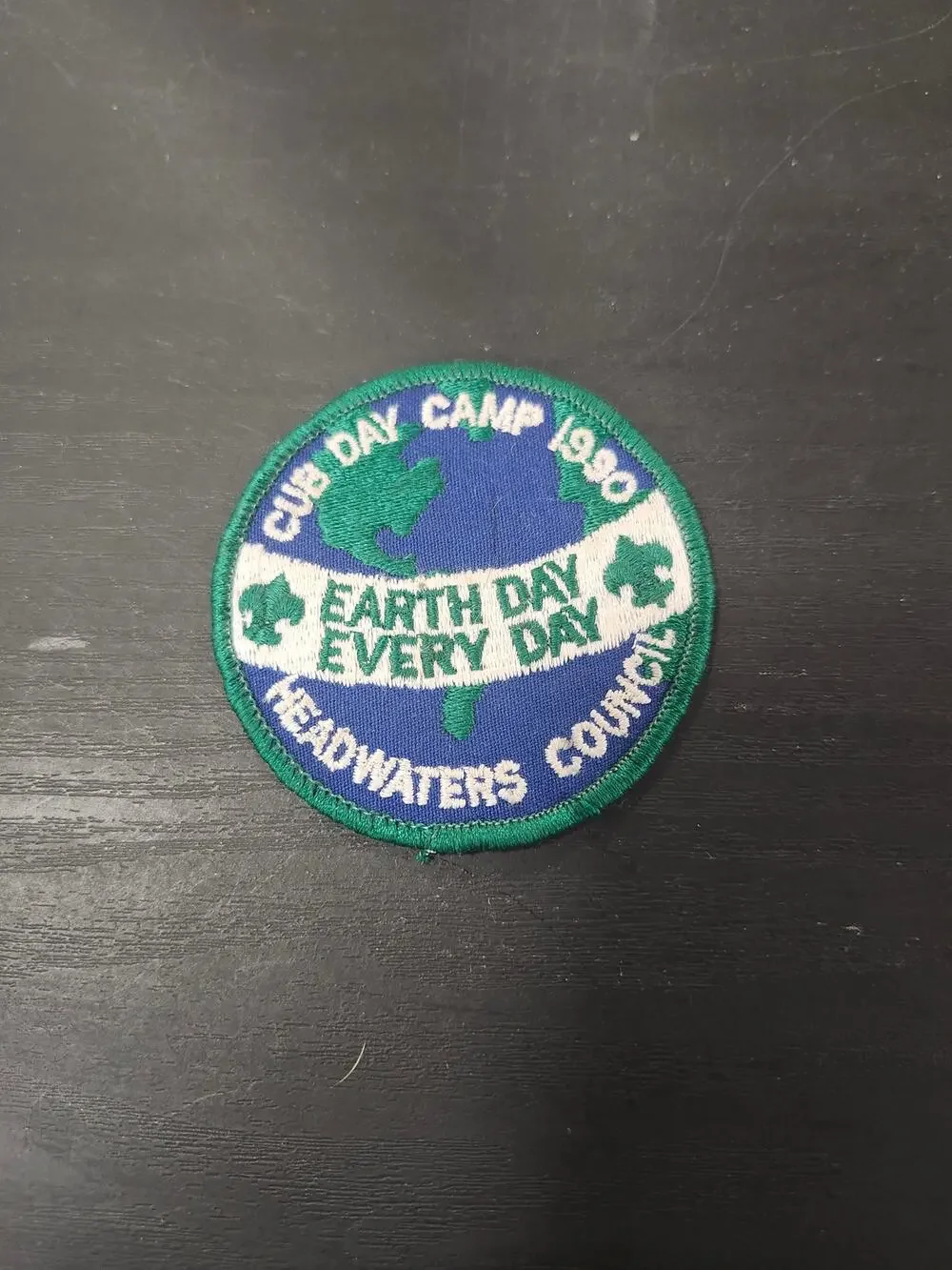 Vtg 1990 Cub Day Camp Patch Earth Day Every Day Headwaters Council BSA Scouts